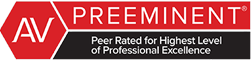 AV Preeminent(R) - Peer Rated for Highest Level of Professional Excellence